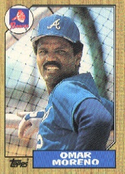 1987 Topps Baseball Cards      214     Omar Moreno